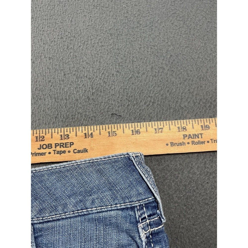 Ariat Jeans Womens 31R Blue Medium Wash Bootcut Relaxed Real Denim Paisley Waist - Picture 7 of 12